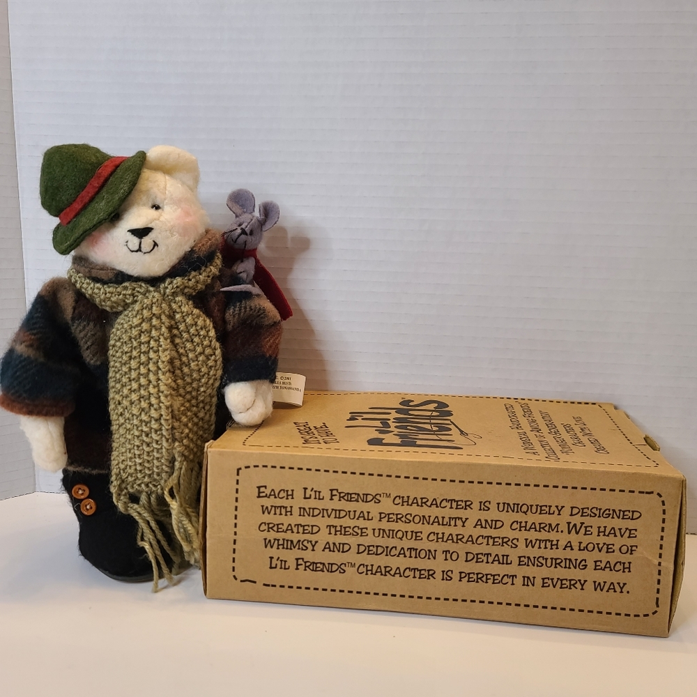 Rare Vintage Lil Friends Teddy Bear Timmy doll with box Collectible 9" - Picture 4 of 9